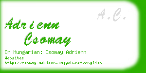 adrienn csomay business card